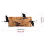 Wallity Goose Accesorio decorativo de pared Negro y Nogal